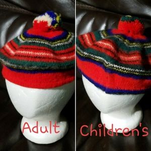 Royal Stewart Wool Tam Beanie Vintage Plaid Lot